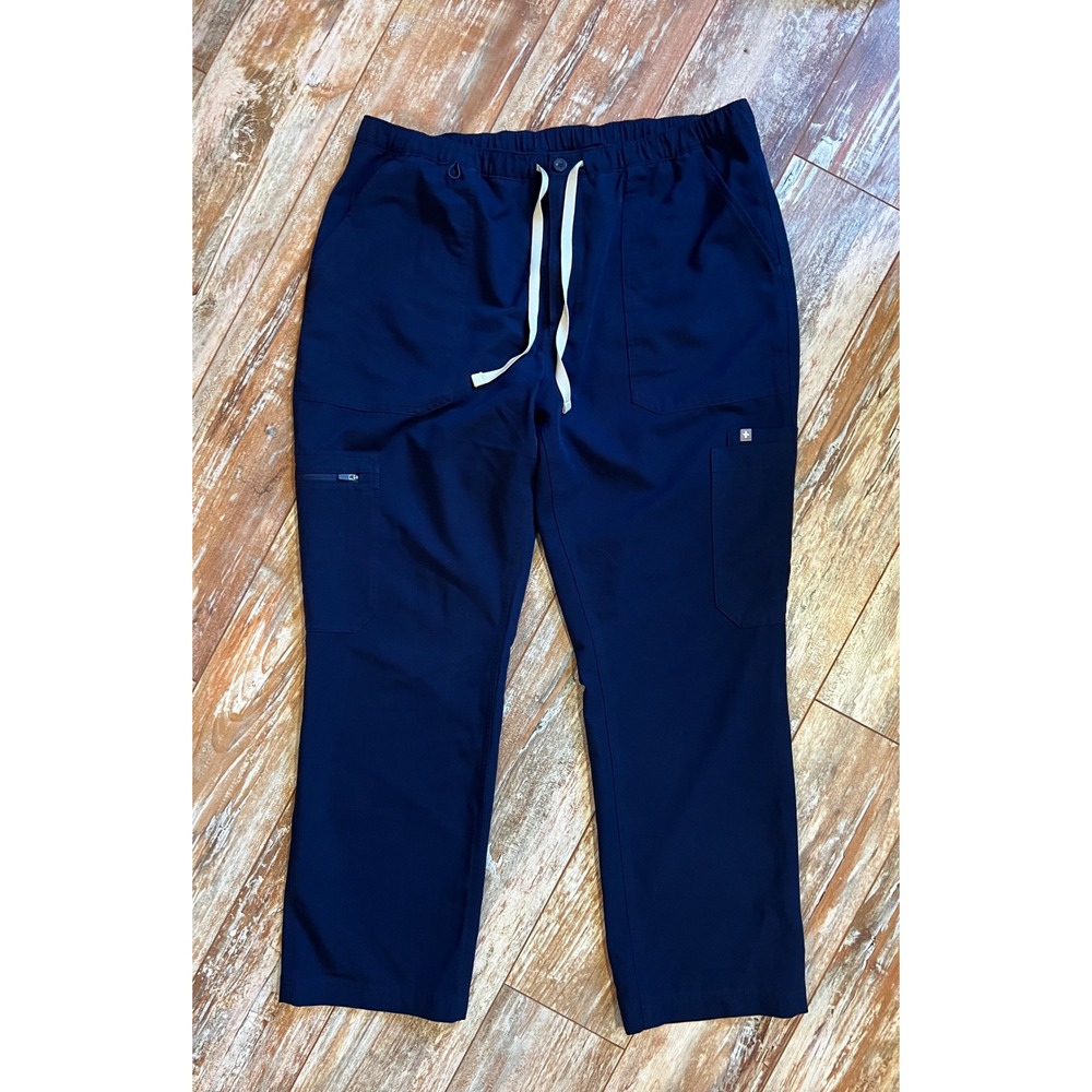 Figs Cairo Cargo Scrub Pants Navy Blue Technical Collection XL Mens